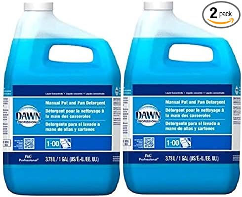 Dawn Professional Pot and Pan Detergent, Regular Scent, 1 Gallon (Case of 2)