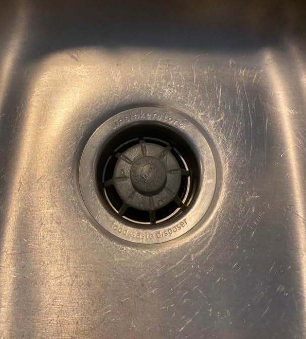 Rocky Mountain Goods Sink Garbage Disposal Guard - Prevent Silverware from Slipping into Disposal - Sink Disposal Splash Guard - Universal Fit - Food Scraper for Easy Sink Cleaning
