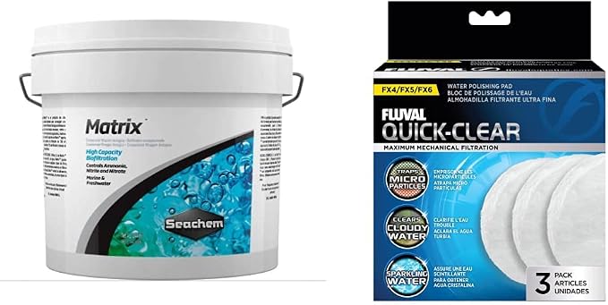 Seachem Matrix and Fluval FX5 Fine Filter Water Polishing Pads