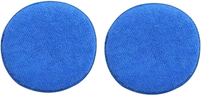 1/2/5PCS 5'' Inch Soft Microfiber Car Wax Applicator Pad Polishing Sponge for Apply and Remove Wax Auto Care Car Cleaning(2PCS)
