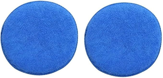 1/2/5PCS 5'' Inch Soft Microfiber Car Wax Applicator Pad Polishing Sponge for Apply and Remove Wax Auto Care Car Cleaning(2PCS)