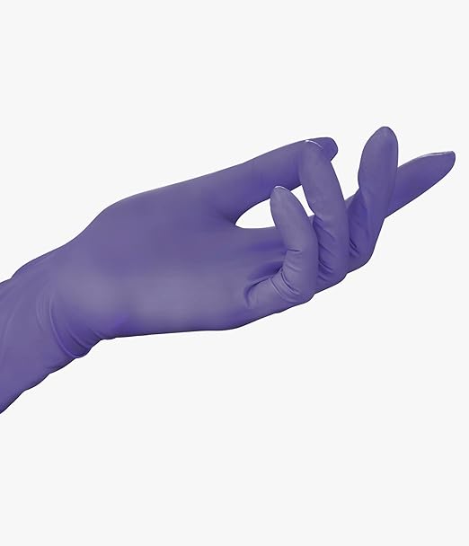HALYARD Purple Nitrile Dental Patient Exam Gloves, Non-Sterile, 5.9 mil, 9.5 Inches, Purple, Large, 53433 (Case of 1000)