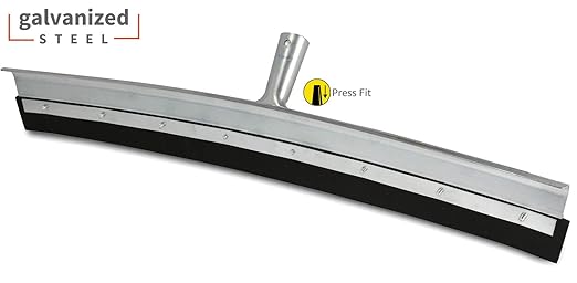 Unger Professional AquaDozer 36” MAX Smooth Surface Curved Floor Squeegee, Flood Cleanup Scrubber for Concrete and Asphalt, Cleaning Tool with Rounded Hood, Pushes 2 Times More Water and Debris