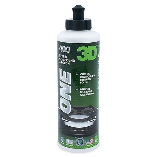 3D One Car Scratch & Swirl Remover + GLW Series Clay Lubricant – The Ultimate Paint Correction & Decontamination Bundle