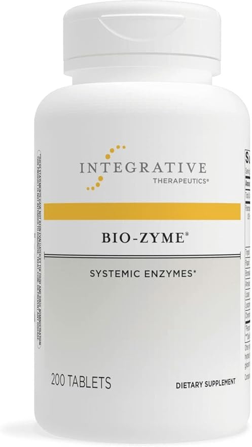 Integrative Therapeutics Bio-Zyme - Pancreatic Enzyme Complex for Digestive Support* - Aids Breakdown of Foods for Healthy Digestion* - Undiluted Pancreatic Extract - 200 Tablets (100 Servings)