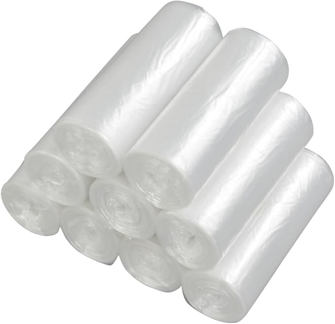 Vababa 13 Gallon Clear Tall Kitchen Trash Bags, Garbage Bags, 225 Counts