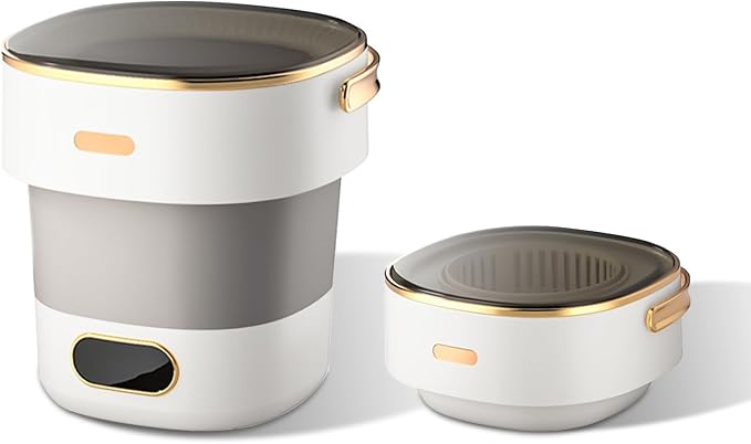 Portable Washing Machine, 13L Mini Washing Machine With 3 Cleaning Modes for Baby Clothes Underwear Socks Small Washing Machine Folding Design for Apartments Camping Travel