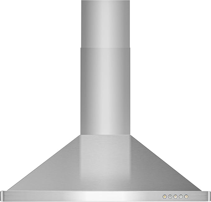 COSMO COS-63175 30 in. Vista Collection 380 CFM Ducted Wall Mount Range Hood, Button Controls, LED Lights, Stainless Steel