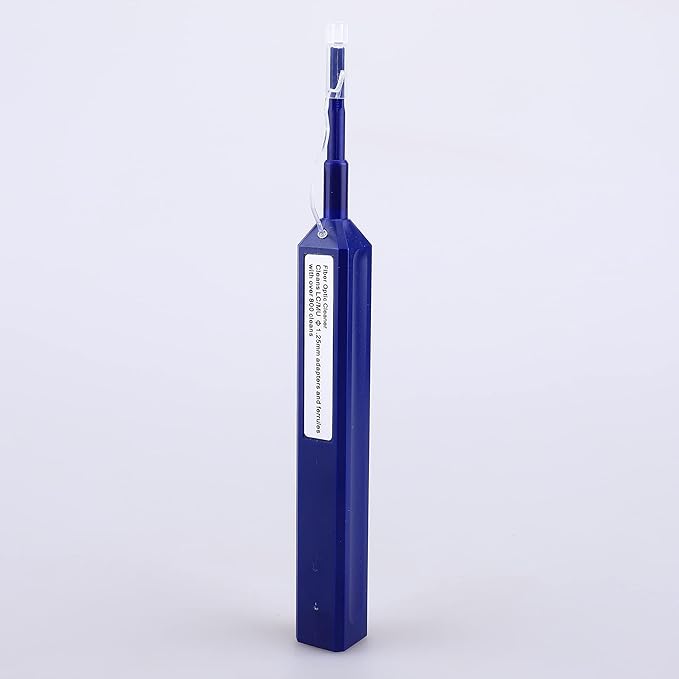 FTTH Fiber Optics Cleaning Kit with Fiber Cleaning Cassette for FC SC ST LC MU Connectors 1.25mm/2.5mm Fiber Cleaner Pen Microscope 400 Times Fibra Connector