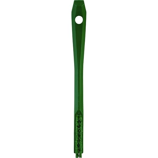 Vikan 44012 Brush,Detail,Stiff,9" x .5",PP/PBT,Green