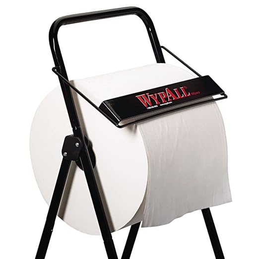 WypAll Jumbo Roll Wiper Dispenser (80596), Black, Portable, 16.8"x18.5"x33" (Qty 1)