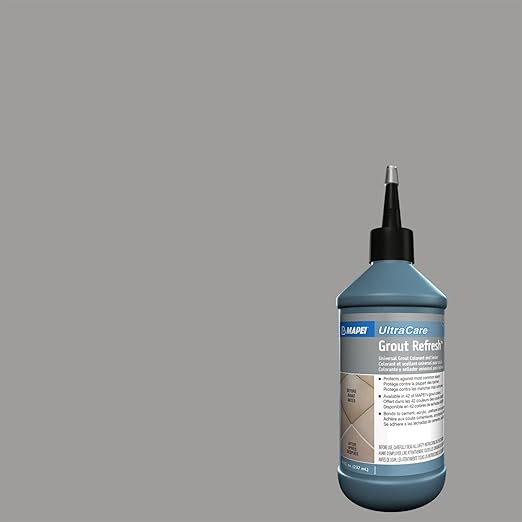 Mapei UltraCare Grout Refresh, Universal Grout Colorant & Sealer, 8 oz Bottle – Easy Grout Restoration & Protection, 5104 Timberwolf