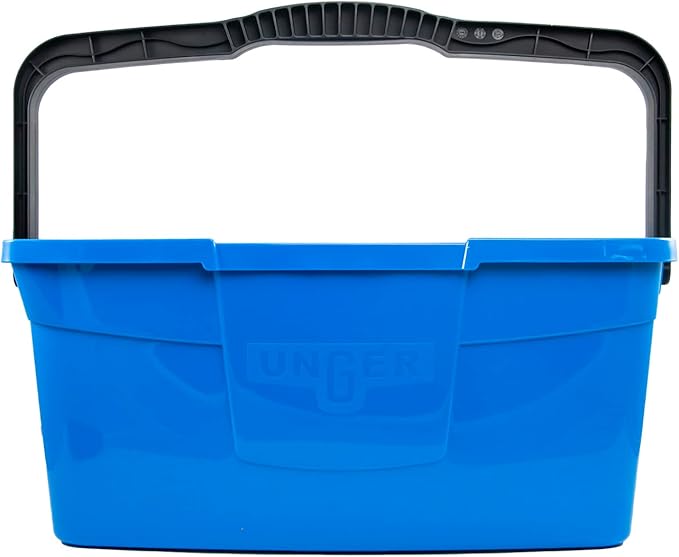 Unger Professional Streak-Free EasyGlide Glass Cleaner Concentrate, 1 Gallon & Professional 3 Gallon Bucket – Compact Cleaning Bucket