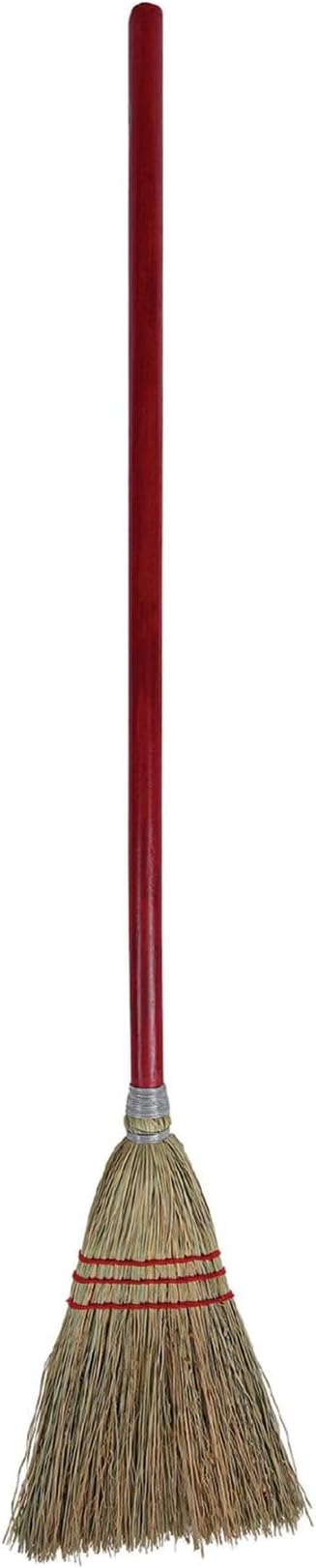 Boardwalk Corn Fiber Lobby/Toy Broom, Corn Fiber Bristles, 39" Overall Length, Red, 12/Carton