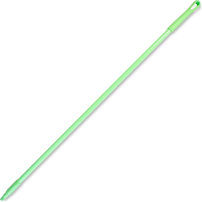 SPARTA Fiberglass Broomstick Replacement Broom Handle with Acme Threaded Tip for Industrial Cleaning Tools, Fiberglass, 60 Inches, Lime