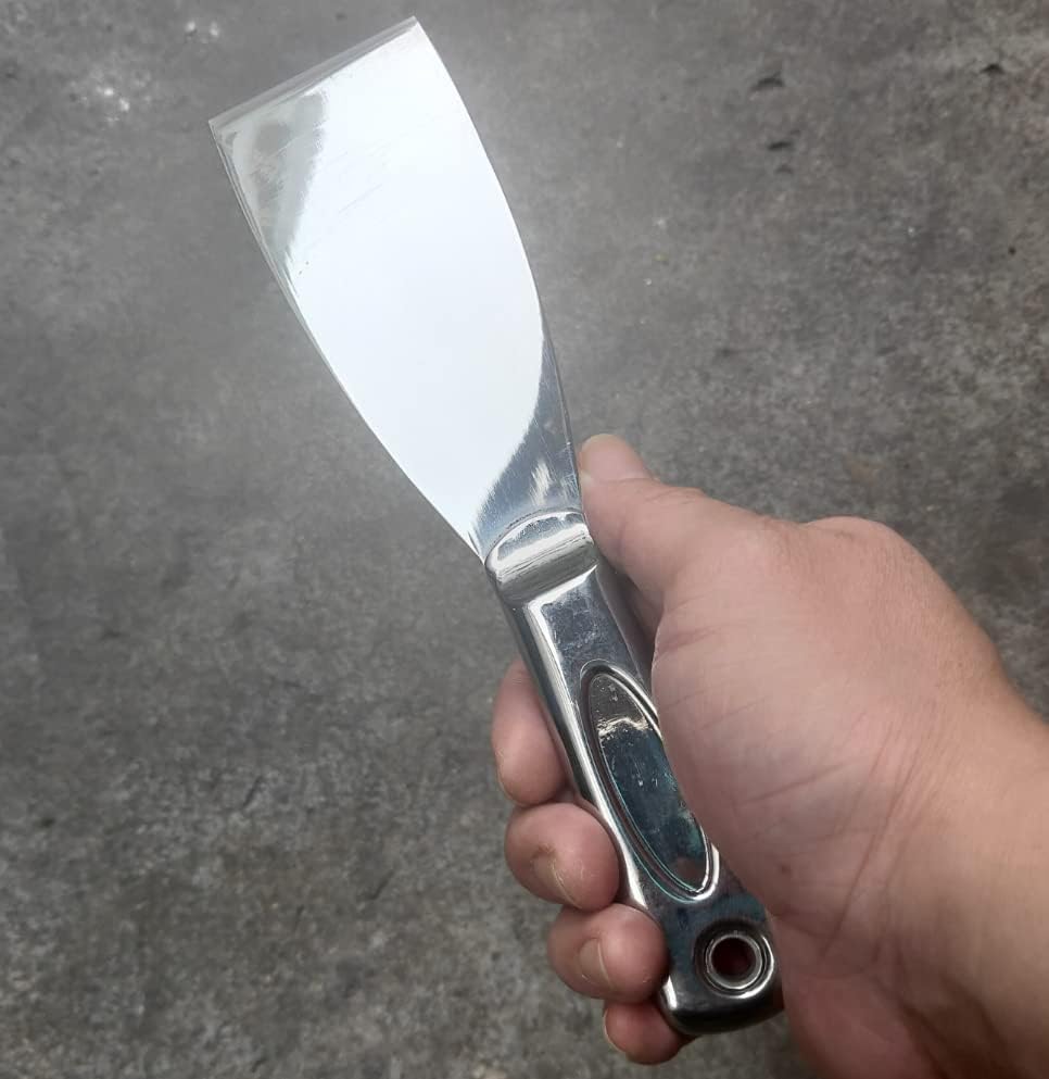 Flex All Stainless Steel Joint Knife Putty Scraper,2-Inch Professional Grade 420 stainless steel, All-Metal, Precision Ground Edge Putty Knife Tape Knife (2")