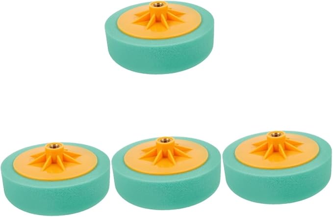 ULTECHNOVO 4pcs Polishing Pad for Drill Car Polisher Buffing Wheel for Car Sponge