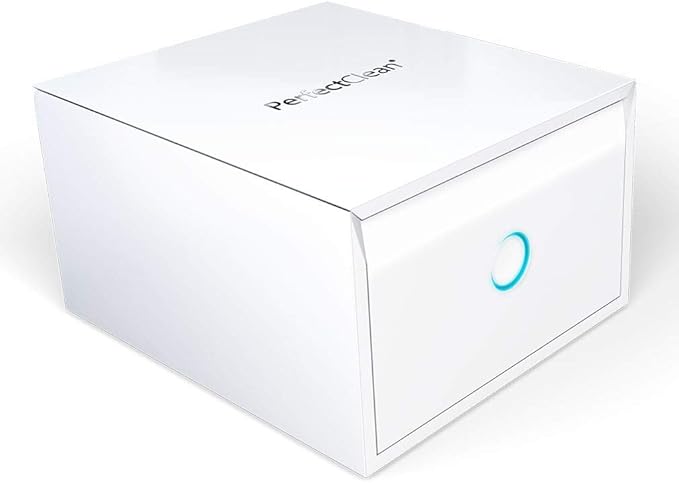 PerfectClean Hearing Aid, Earbud, Airpod Cleaner Kit | All-in-One Electronic Washer & Dryer Safely Cleans, Dries & Dehumidifies in 1 Hour | Removes Earwax, Dirt, Sweat, Moisture | UV-C Light Box