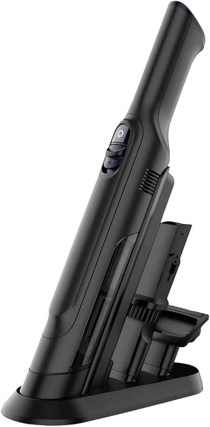 Handheld Vacuum Cordless, Lightweight 1.4lb with Powerful Suction, Charging Dock, Single Touch Empty and Detachable Dust Cup, Portable Mini Car Vac for Home Office and Pet Hair (Medium Gray)
