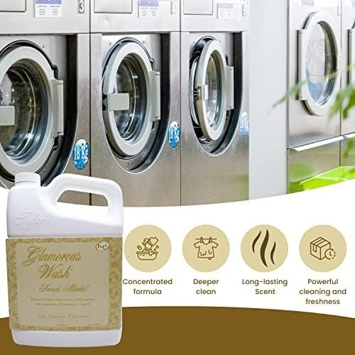 Worldwide Nutrition Bundle: Tyler Glamorous Wash French Market Fine Laundry Liquid Detergent - Luxury Liquid Laundry Detergent - 1.89L (64 Fl Oz) Liquid Detergent and Multi-Purpose Key Chain