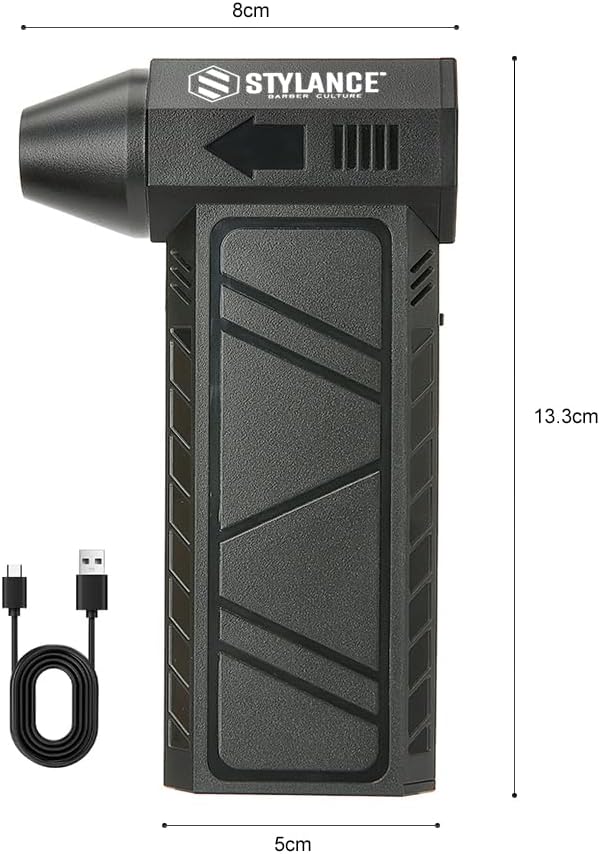 Compressed Air Duster,130000RPM Electric Air Duster Turbo Fan, High-Speed Air Blower with 4 Gear,for Cooling,Keyboard, Salon, Car, Home, Outdoor Cleaning,Type-C