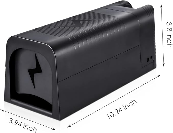 2026 Rat Trap Electric Mouse Trap Zapper with Powerful Voltage,Rechargeable Reusable Electric Mice Trap Rodent Zapper Electronic Mouse Traps Shock Killer for Indoor Kitchen Attic Warehouse Home