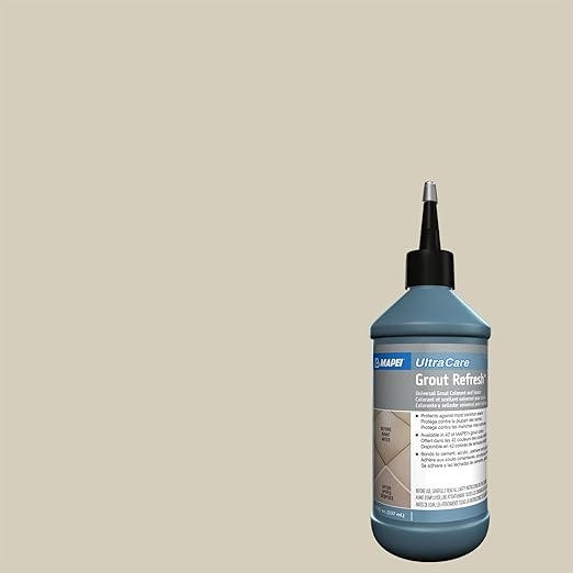 MAPEI UltraCare Grout Refresh, Universal Grout Colorant & Sealer, 8 oz Bottle – Easy Grout Restoration & Protection, 5014 Biscuit