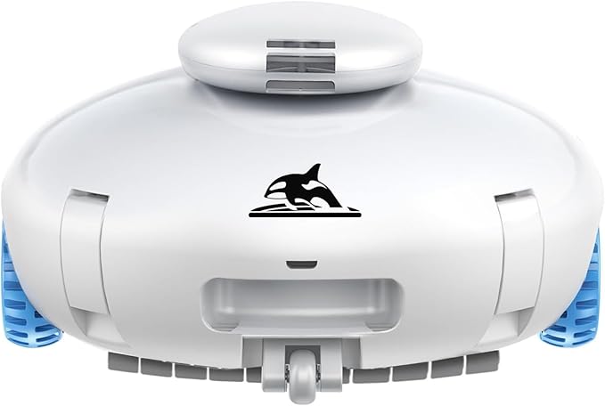 K2 Cordless Robotic Pool Cleaner, 120-Min Runtime Pool Vacuum for Above/In-Ground Flat Pools, Strong Suction for Sand & Leaves, Auto-Parking, Covers Up to 1140 Sq.ft