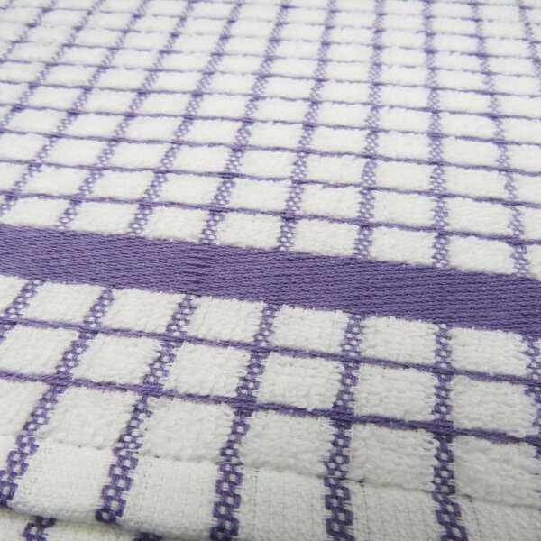 Samuel Lamont Poli Dri Tea Towels - Set of 3 100% Cotton 27.5 x 19 Inch (Lavender)