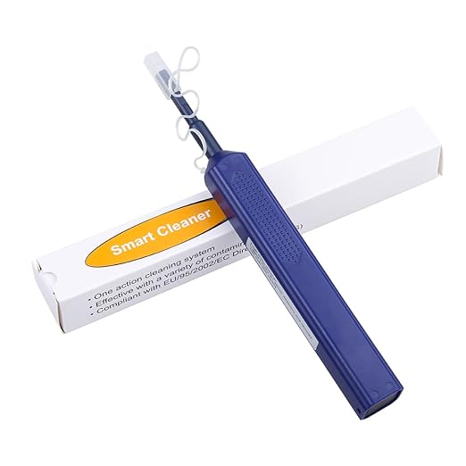 1 pc Fiber Optic Cleaner Fiber Optic Tools Cleaing Pen for LC/MU 1.25mm Connector Over 800 Cleans Fiber End Face Cleans & Optical Connector Cleans