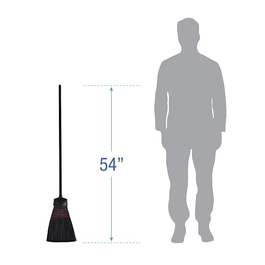 Boardwalk BWK916P Maid Broom, Plastic Bristles, Wood Handle, 54" Long (Case of 12)