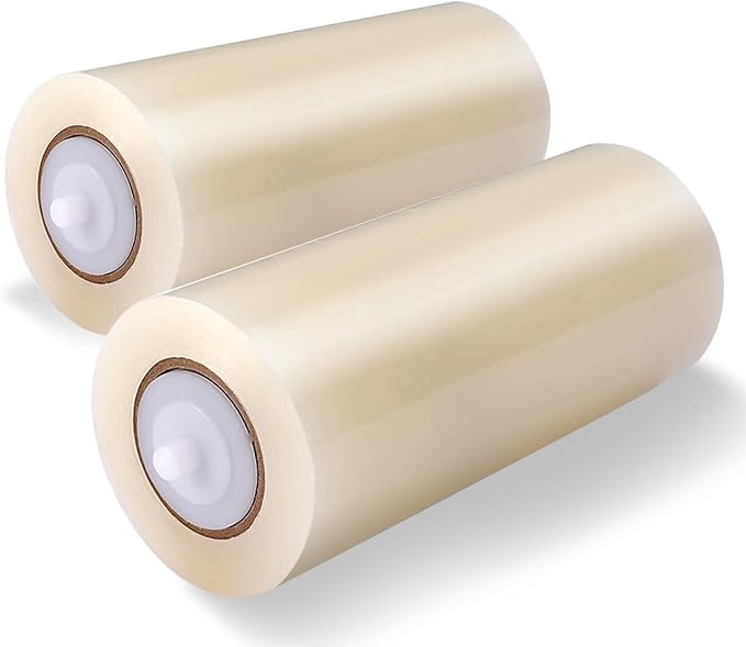 Automatic Shoe Cover Dispenser Shoe Film Refill Rolls for Automatic Dispenser, 2 Rolls High-Capacity Disposable Shoe Covers, 1200 Uses Total (Refill Pack - Machine Not Included) (2 Rolls Film Refill)