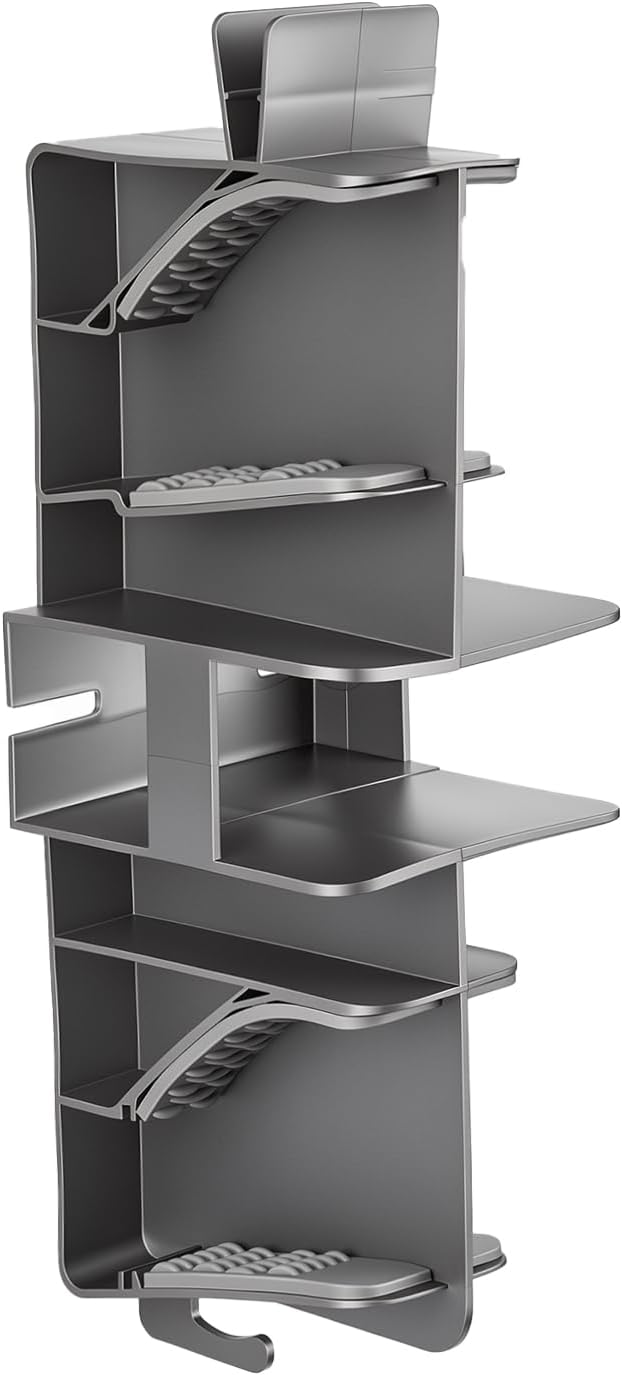 Wall Mount Organizer Rack for Electric Spin Scrubber | Handle Dia. under 1 inch,Storage Holder, Cleaning Brush Caddy,Bathroom Kitchen