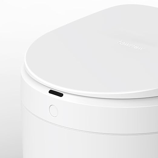 TOWNEW S2000 Smart Trash Can, Self-Sealing Touchless Trash Can with Motion Sensor, Automatic Liner Preparation, 5.5 Gallon Hands-Free Garbage Can for Kitchen, Bathroom & Office, Odor Reduction