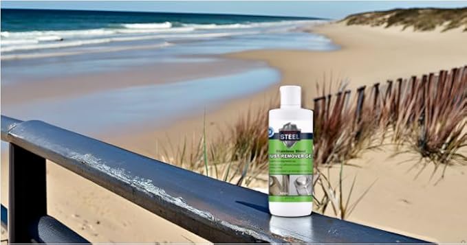 Innogel B450 Heavy-Duty Industrial Use Rust Stain Remover for Metal Surfaces Including Stainless Steel. Metal Cleaner Gel Needs No Scrubbing, Simply Apply and Rinse off (8.5 oz)