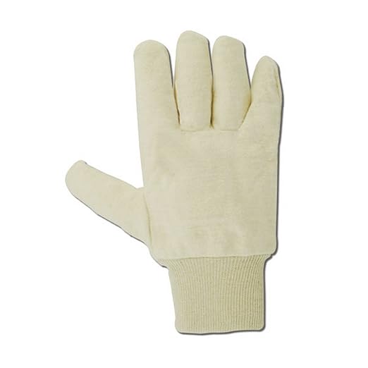 MAGID MultiMaster T1032RNO Cotton Glove, Knit Wrist Cuff, Large (12 Pair)