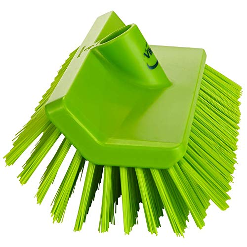 Vikan 704777 Brush,High-Low,Medium,10",PP/PBT,Lime