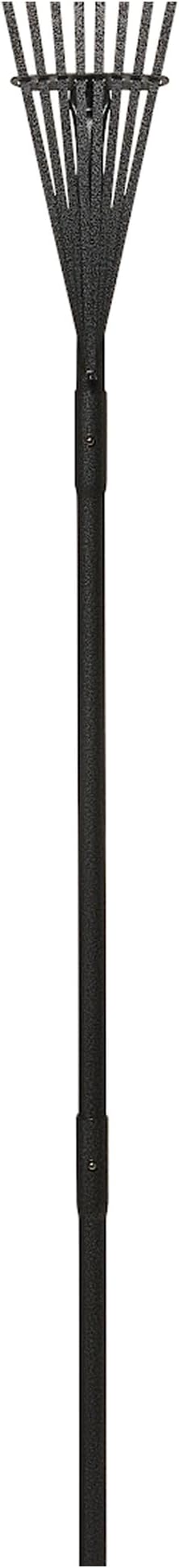 Yard Butler ILT-8 World’s Greatest Rake 8” Wide Shrub Rake Garden Rake for Lawncare - Convenient Garden Cleaning Accessory - Lightweight Wooden Handle - Steel Tines - Easy to Maneuver
