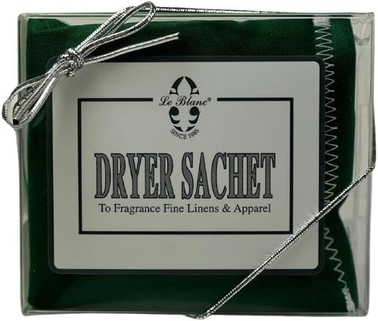 Le Blanc® Evergreen Woods Single Pack Dryer Sachet - Luxury Scented Fabric Sachet for Your Dryer (1 Pack)
