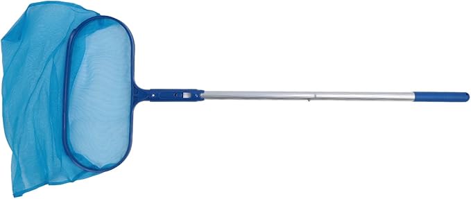 Swimming Pool Cleansing Kit, Fine Mesh Pool Cleaner Tool, Leaf Skimmer Net with 4 Poles for Above Ground or In ground Swimming Pools