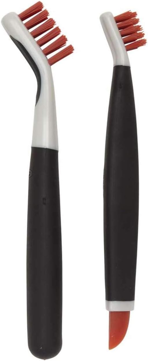 OXO All-Purpose Scrub Brush, Black/White, One Size and OXO Good Grips Deep Clean Brush Set