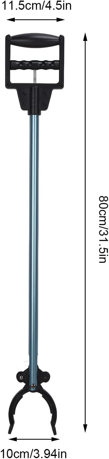 Reacher Grabber Pickup Tool, 32" Extendable Grabber Tool for Elderly, Trash Picker with Lightweight Aluminum Handle, Garden Grabber Reacher for Litter Picking, Indoor Outdoor Garbage Pickup Tool