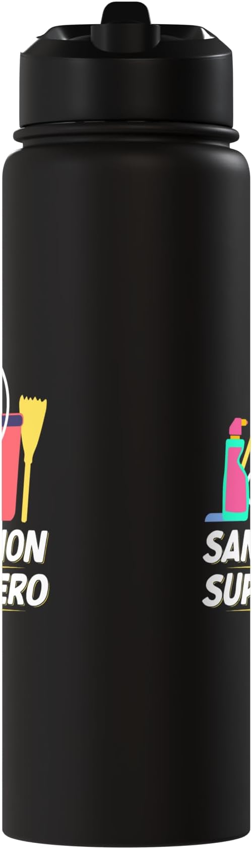 Sanitation Superhero Cleaning Stainless Steel Insulated Water Bottle
