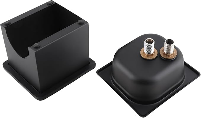 Pitcher Rinser, Stainless Steel, One-handed Operation, Automatic Glass Cup Washer, Small Size, Black Color for Kitchen Sink, For Hotels, Bars, Coffee Shops, Tea Houses