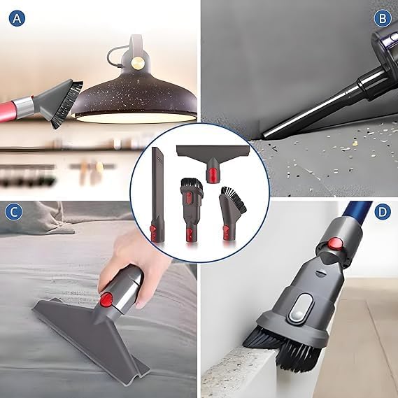 ForDyson Gen5 V15 V12 V8 V11 V10 V7 Attachments Kit - All Attachments, Dryer Nozzle, Extension Hose, Crevice Tool, Mattress Brush, Dust Brush, Stiff Brush, Lint & Wrinkle Tool