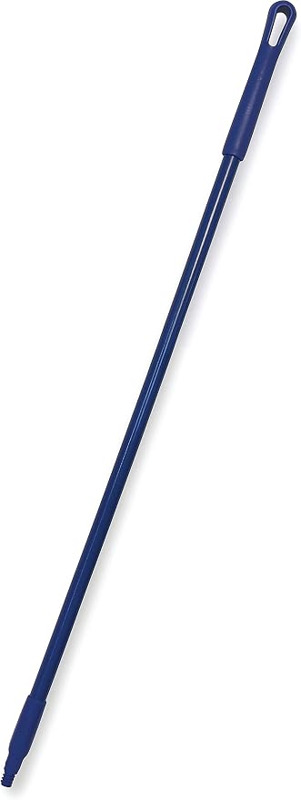 SPARTA 48" Fiberglass Replacement Handle with 3/4" Acme Thread Tip, Polyester Veil Reinforced, Hanging Cap, Commercial Cleaning, Blue