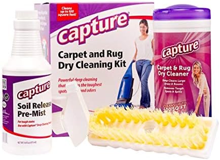 Capture Carpet Total Care Kit 100 Spot and Stain Remover (32 oz), Couch, Sofa Cleaner and Stain Remover Bundle
