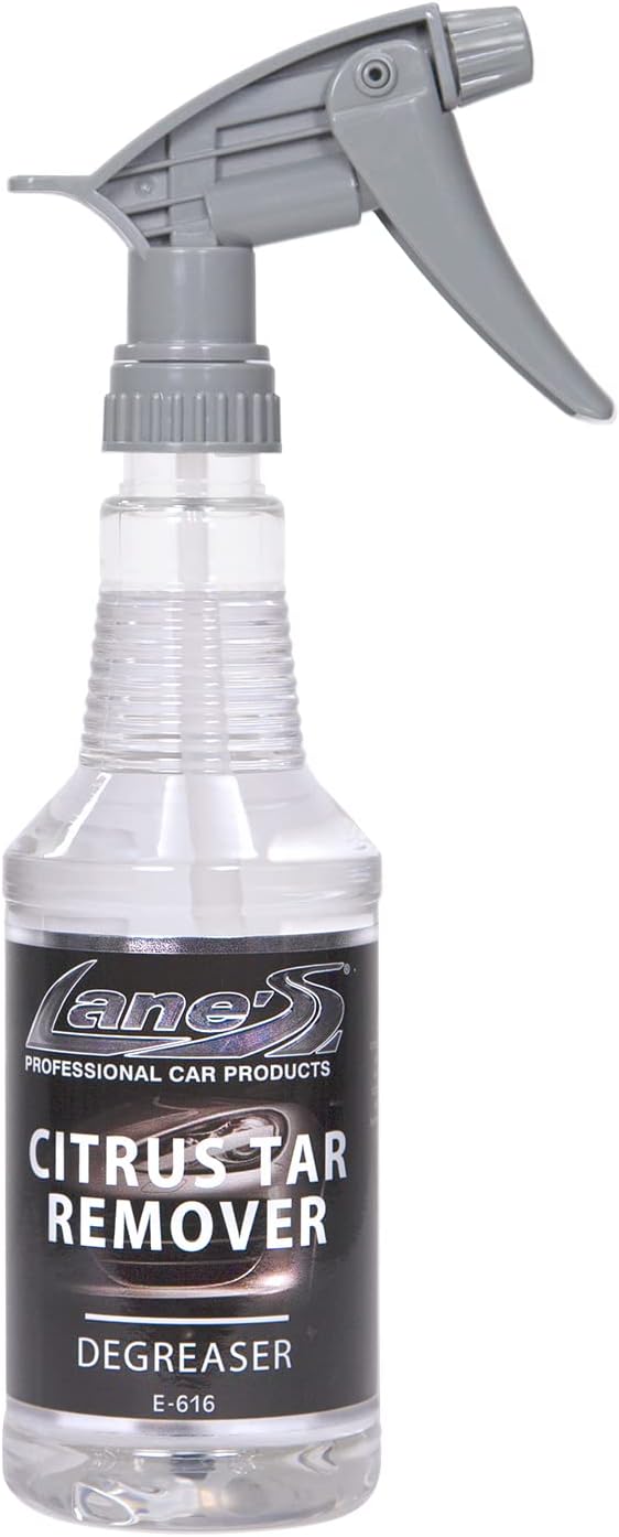 LANE'S Citrus Tar Remover- Tar Remover for Cars, Degreases and Removes Road Tar, Pleasant Citrus Smell, Safe for all Automotives- 16 oz