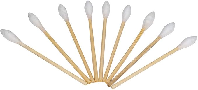 Tipton Power Swabs .22 Caliber - 250 Count with Cotton Construction and Bamboo Handle for Mess-Free Firearm Cleaning
