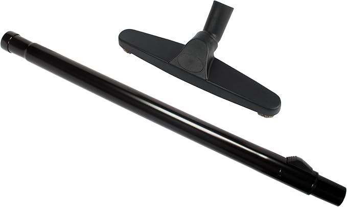 Cen-Tec Systems 94984 Telescopic Wand and 12" Natural Fill Floor Brush Vacuum Attachment Kit, Black